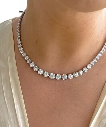 Tennis Diamond Necklace for Woman