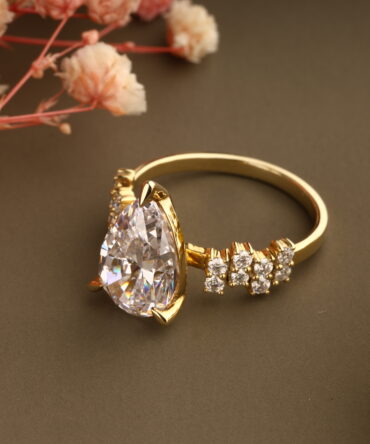 Emerald Tide Hexagon Ring