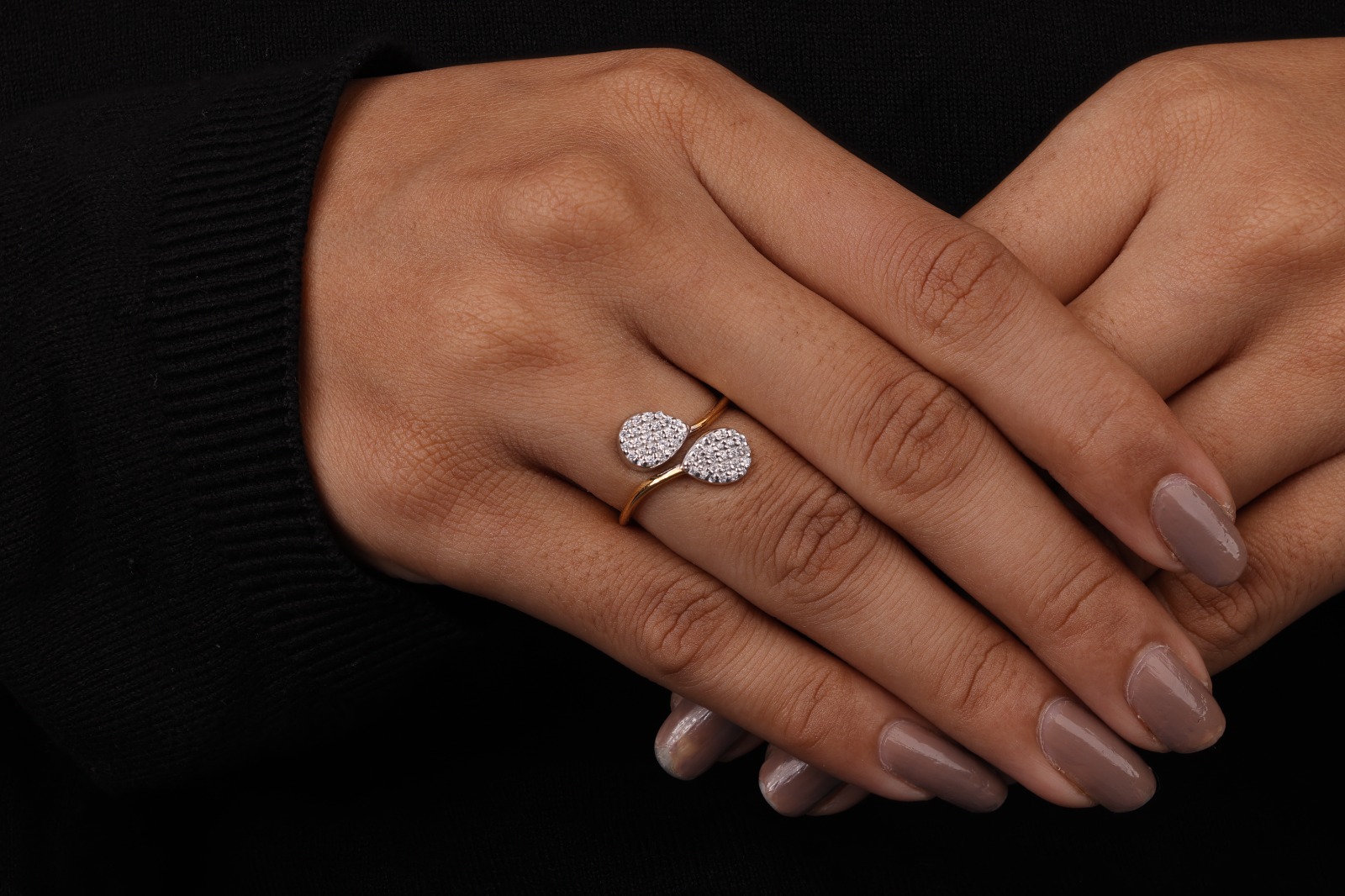 14k women Moissanite ring