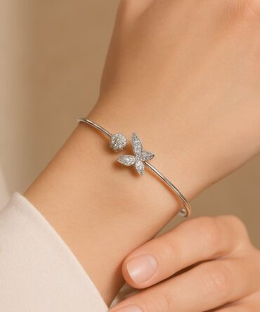 Butterfly-Bracelet-925-Silver